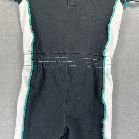 Jordan Little Kids 18M One Piece Air Bubble Jumpsuit Teal Snap Close - Picture 9 of 14